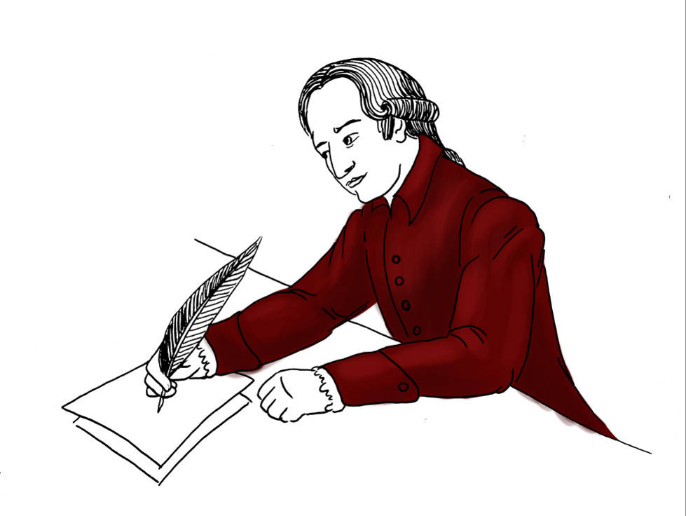 Goethe am Schreibtisch