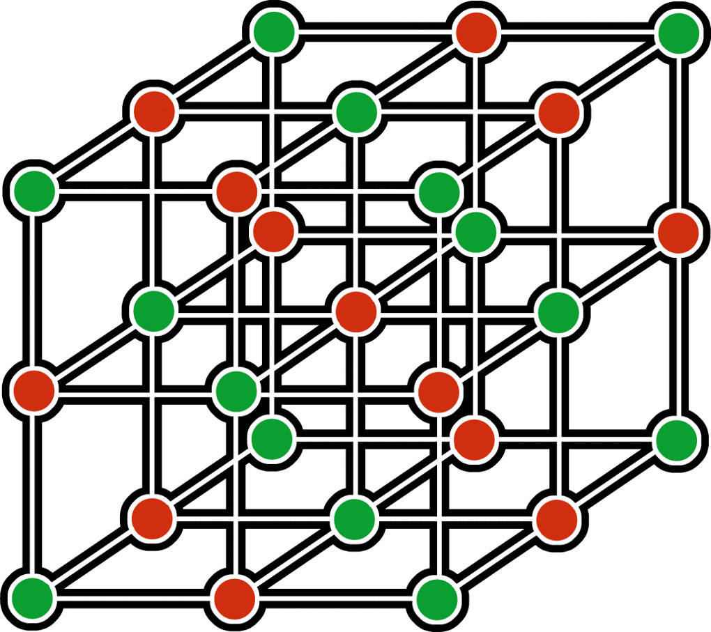 Salze: Ionengitter, Gitterstruktur