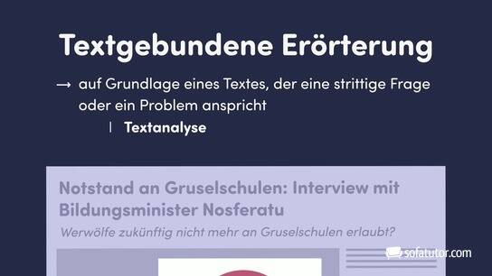 Textgebundene Erörterung Texte Zum üben www.sofatutor.com