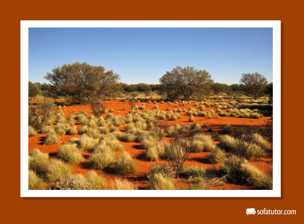 Wüste um den Uluru Wüste um den Uluru