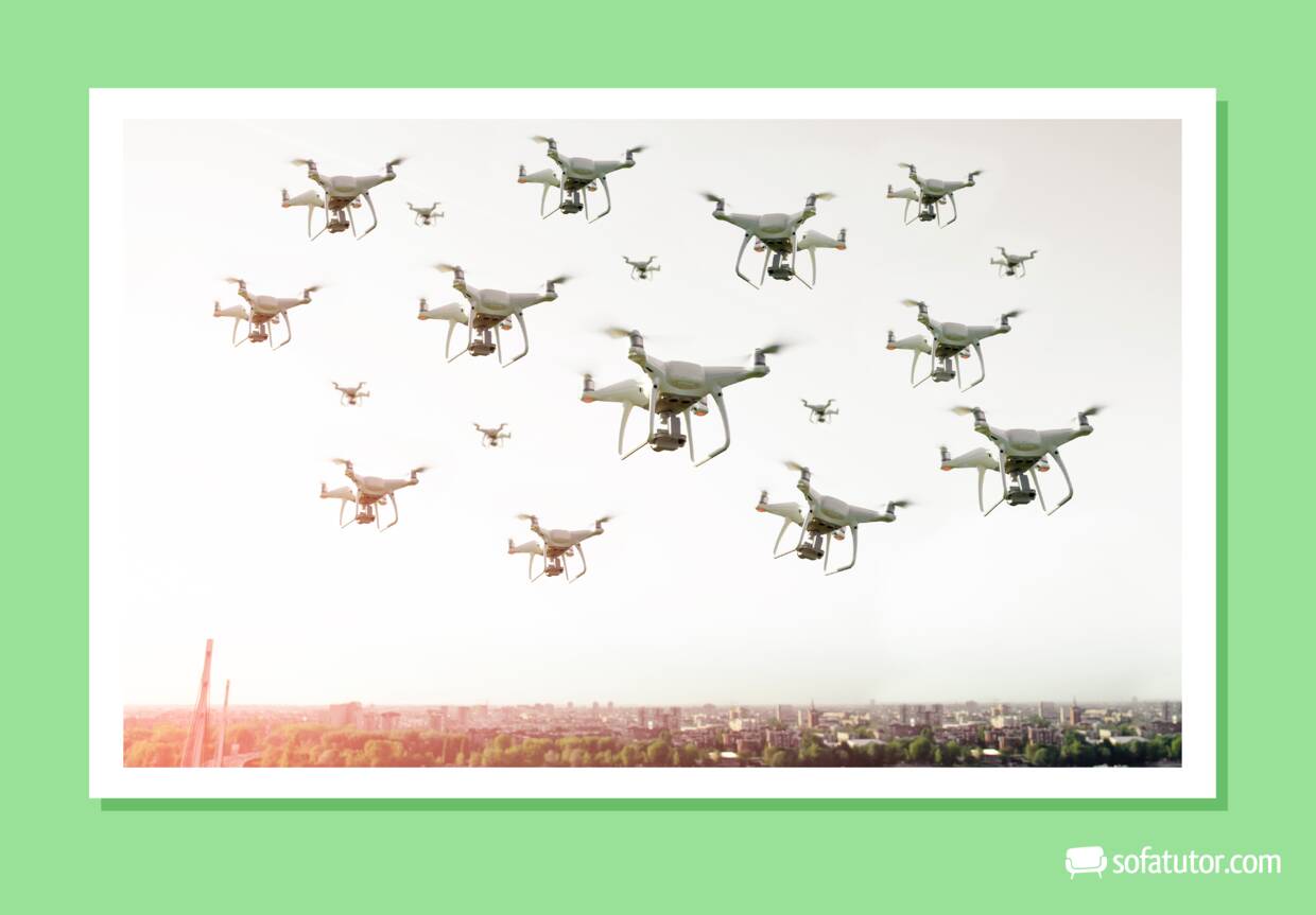 Schwarmintelligenz_Schwarm_von_Drohnen Schwarmintelligenz_Schwarm_von_Drohnen