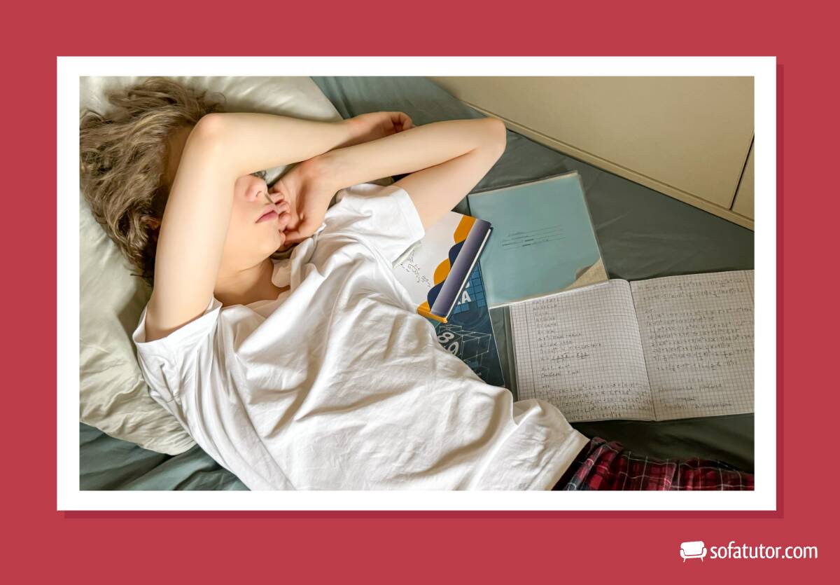 gestresster Teenager Überlastung