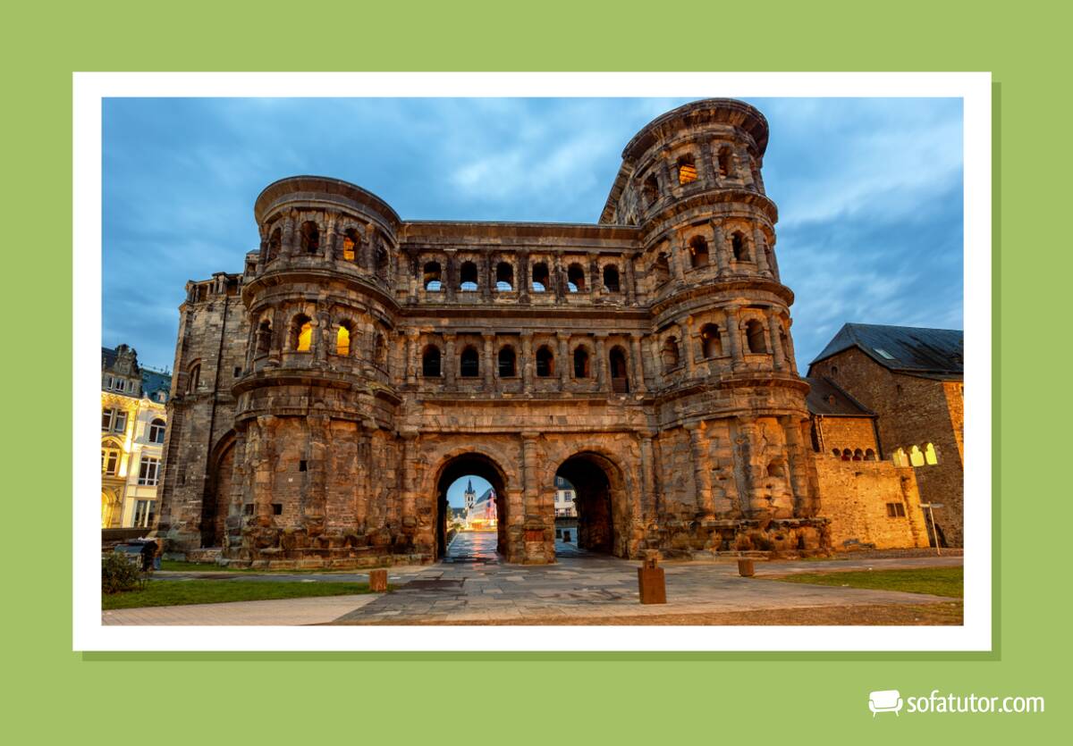 Die Porta Nigra in Trier Die Porta Nigra in Trier