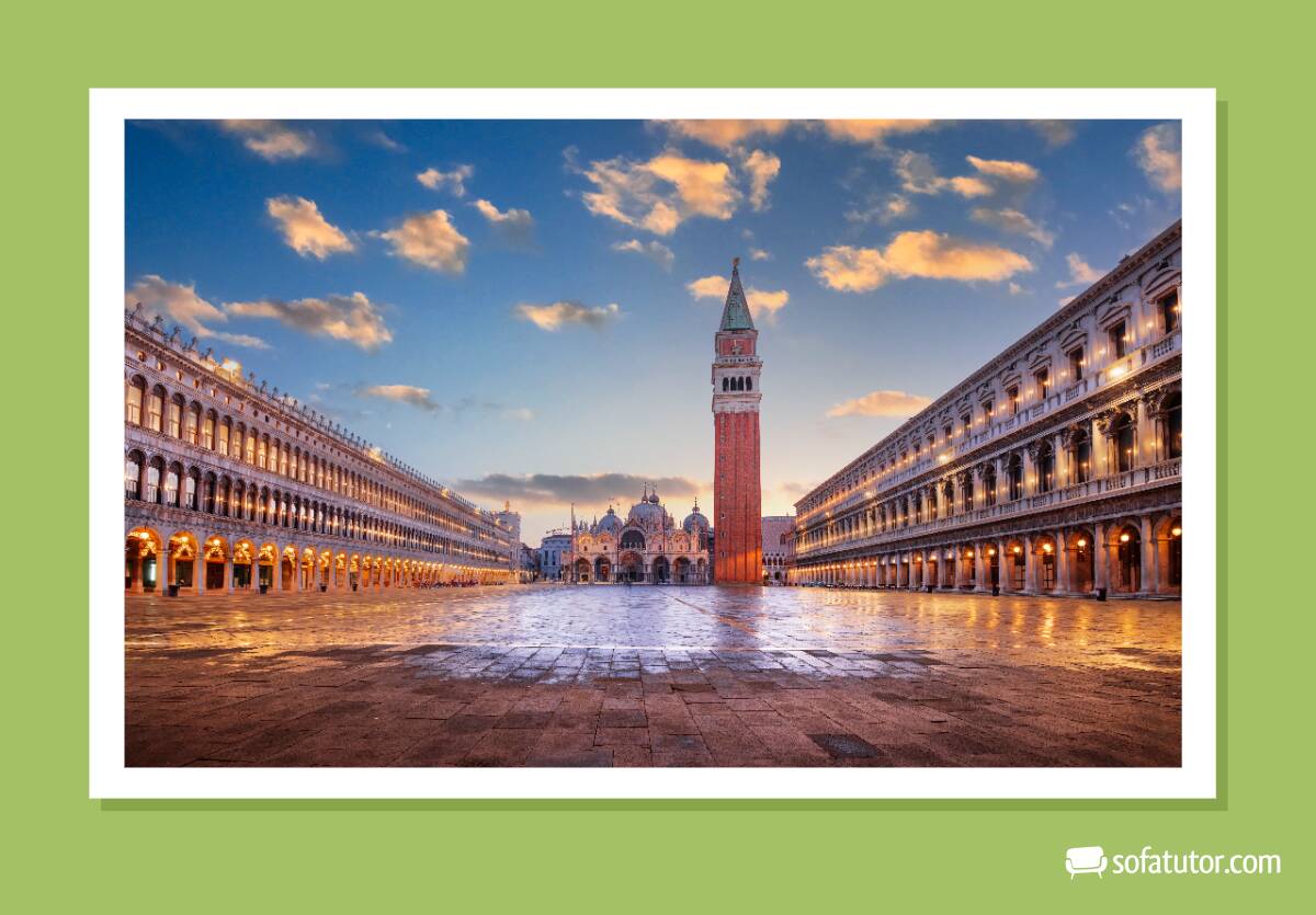 Markusplatz in Venedig Markusplatz in Venedig
