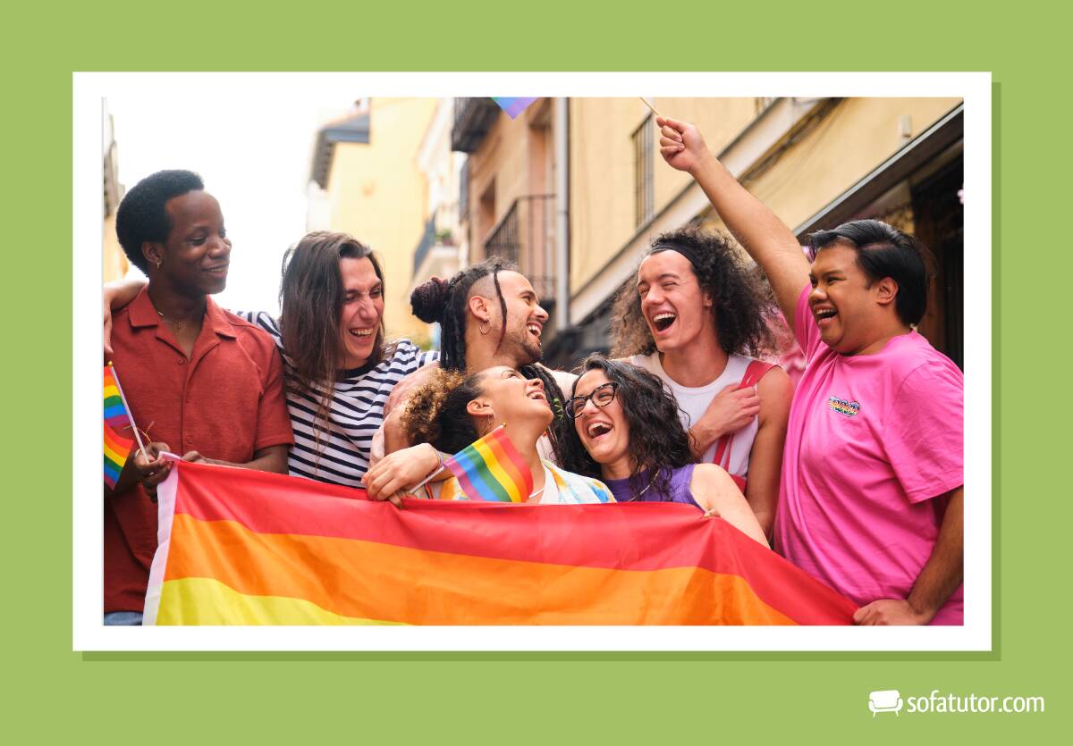 Regenbogenflagge Symbol der Vielfalt