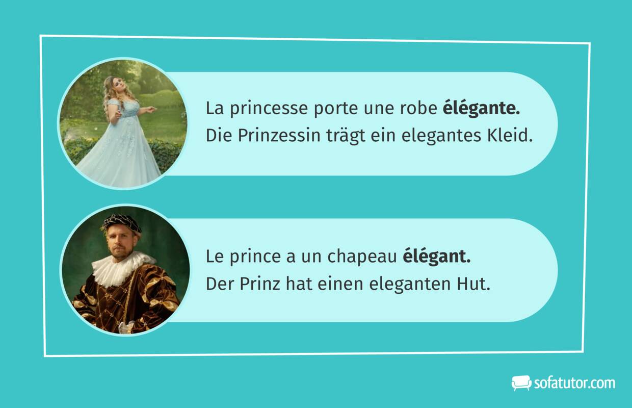 Ein Bild von einem Prinzen und einer Prinzessin, die beide elegant aussehen.