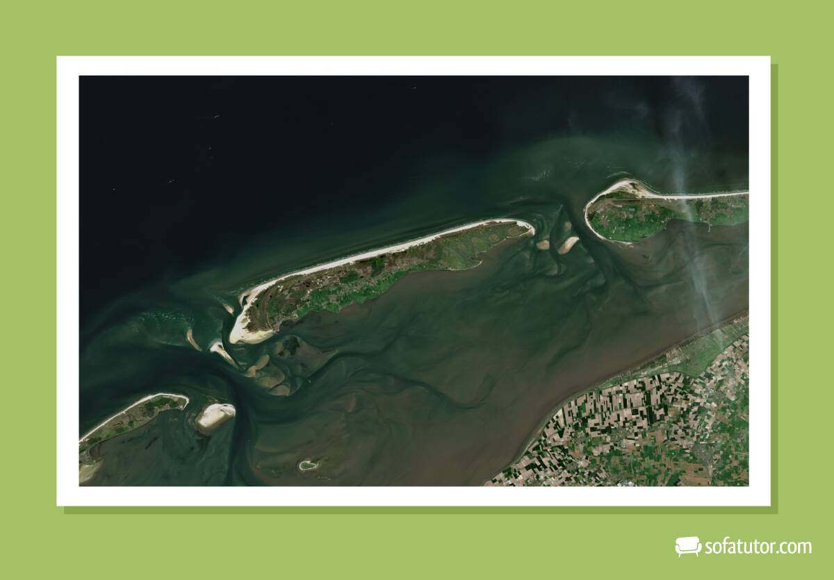Satellitenbild Terschelling Satellitenbild Terschelling