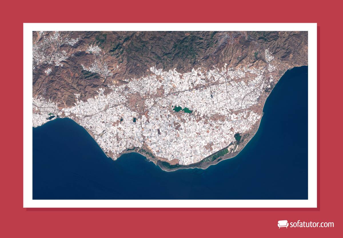Mar de Plástico Satellitenbild Mar de Plástico Satellitenbild