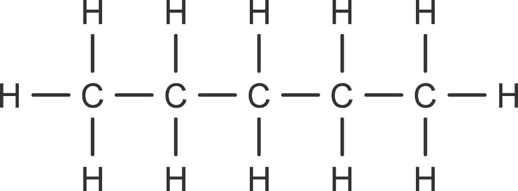 Alkane: Struktur Pentan