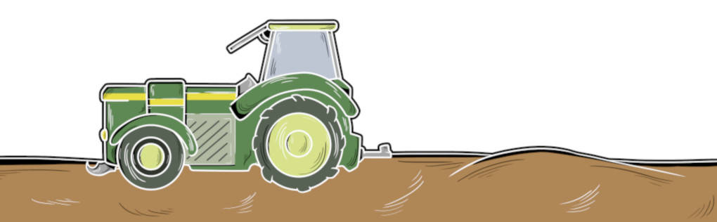 Traktor auf dem Feld