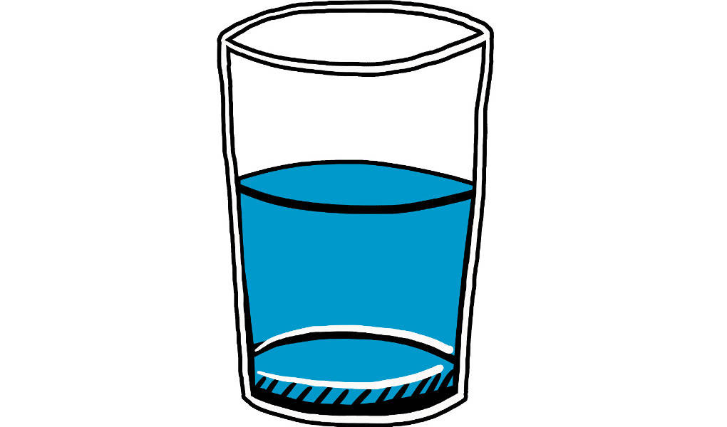 Stoffgemisch: Glas mit Lösung