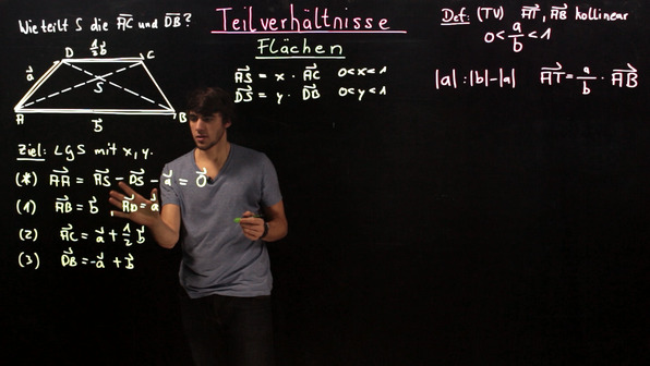 Teilverhältnisse in geometrischen Figuren bestimmen – Beispiel (2) 