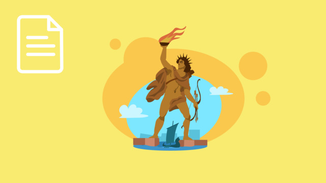 Die sieben Weltwunder –  der Koloss von Rhodos