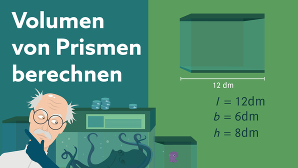 Oberfläche Und Volumen Von Prismen Volumen und Oberfläche von Prismen online lernen