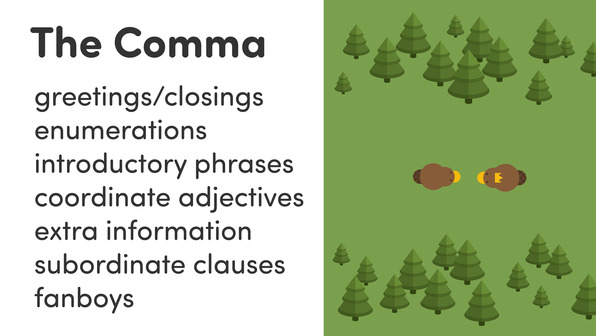 Punctuation – das Komma