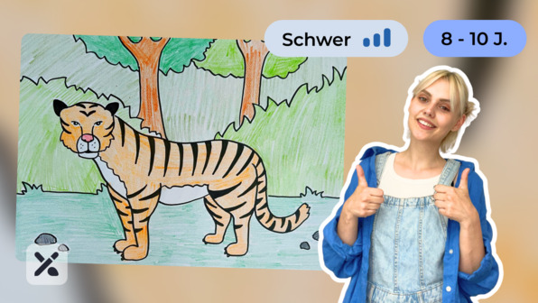 Wir malen einen Tiger