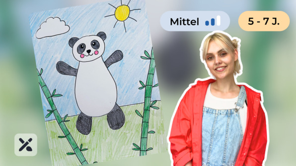 Wir malen einen Panda (Teil 1)