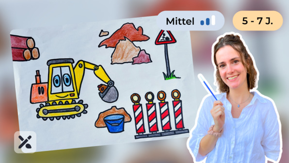 Wir malen eine Baustelle (Teil 1)