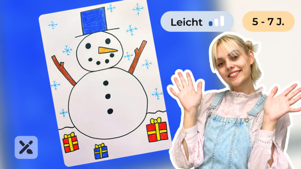 Wir malen einen Schneemann