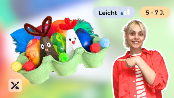 Wir basteln ein Osterkörbchen