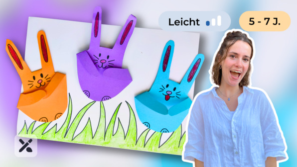 Wir basteln Fingerosterhasen