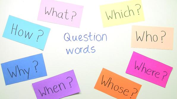 Question words – Fragewörter (Übungsvideo)