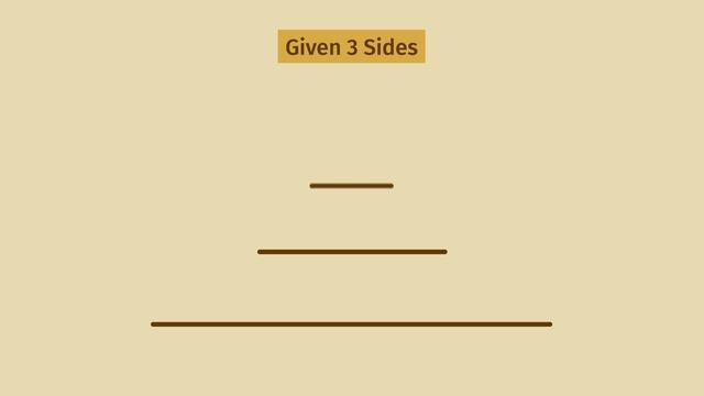 Side and Angle Conditions for a Triangle